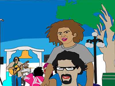 Danny and Max illustration.